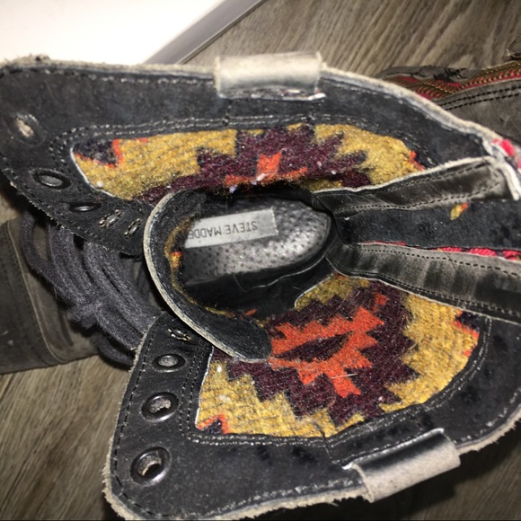 Steve Madden Chevie Combat Boots - Picture 4 of 7